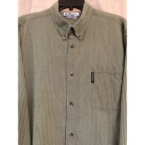 Columbia Plaid Button Up Long Sleeve Outdoor Shirt XXL‎